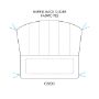 Picture of Wrought Iron Barrel Back Glider Cushion