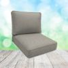 Sunbrella Spectrum Dove Patio Chair Replacement Cushions