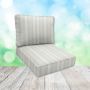 Sunbrella Tranquil Sage Patio Chair Replacement Cushions