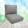 Sunbrella Piazza Stone Patio Chair Replacement Cushions