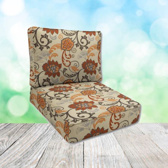 Sunbrella Elegance Marble Patio Chair Replacement Cushions
