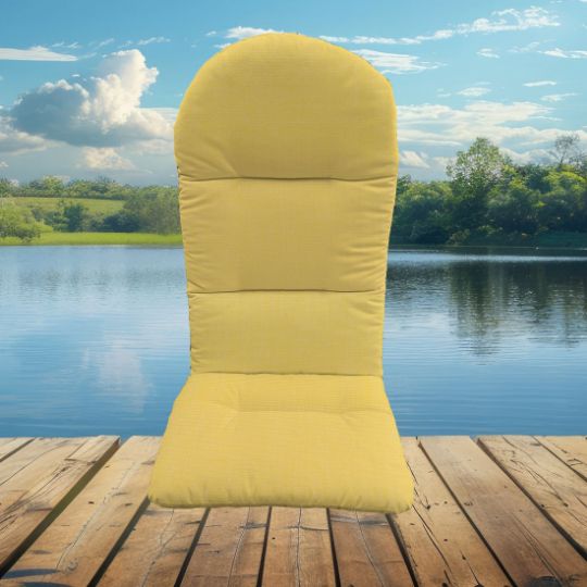 Sunbrella Canvas Buttercup Adirondack Chair Cushions or Adirondack Chair Pads