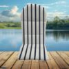 Sunbrella Lido Indigo Adirondack Chair Cushions or Adirondack Chair Pads