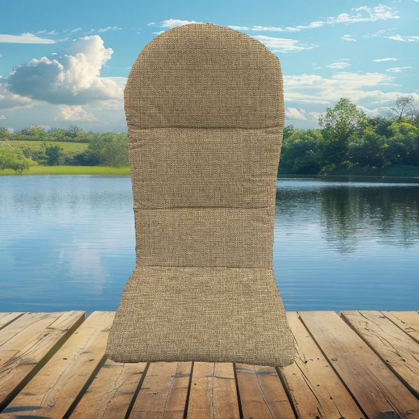 Sunbrella Linen Sesame Adirondack Chair Cushions or Adirondack Chair Pads