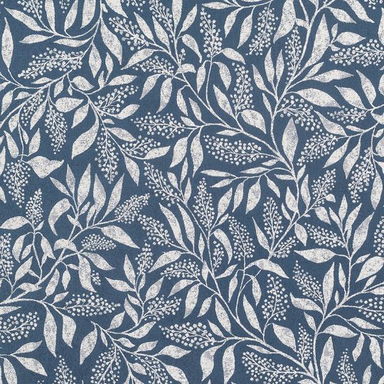 Sunbrella Exquisite Indigo outdoor fabric for patio furniture cushions and outdoor pillows