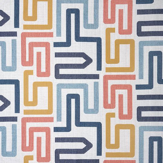Sunbrella Labyrinth Fiesta outdoor fabric for patio furniture cushions and outdoor pillows