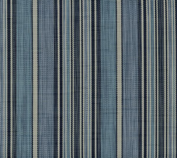 Phifertex Dakota Stripe Blueprint sling chair replacement fabric 