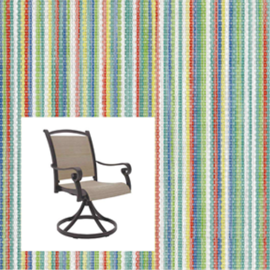 Coco Confetti Custom Patio Chair Replacement Slings two piece patio chair slings
