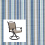 Cole Stripe Riviera Custom Patio Chair Replacement Slings two piece patio chair slings
