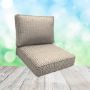 Sunbrella Figure Mineral Patio Chair Replacement Cushions