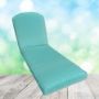 Sunbrella Canvas Aruba Chaise Lounge Replacement Cushion Rounded Back 