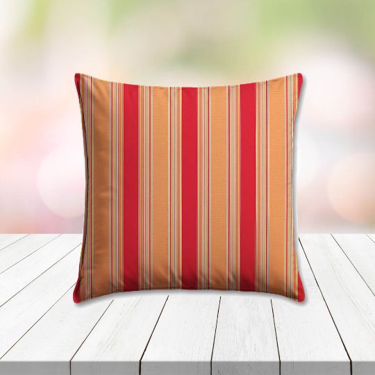 Sunbrella Brannon Salsa Outdoor Pillow