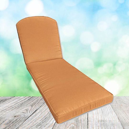 Sunbrella Canvas Tuscan Chaise Lounge Replacement Cushion Rounded Back 