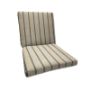 Sunbrella Cove Pebble Universal Patio Chair Cushion With Ties