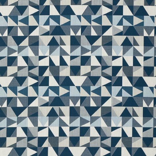 Outdura® Fabric Sample - Geo Nautical | USA-Made, Solution-Dyed Acrylic