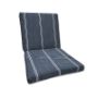 Sunbrella Equal Ink Universal Patio Chair Cushion With Ties