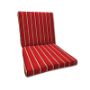 Sunbrella Harwood Crimson Universal Patio Chair Cushion With Ties