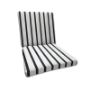 Sunbrella Lido Indigo Universal Patio Chair Cushion With Ties