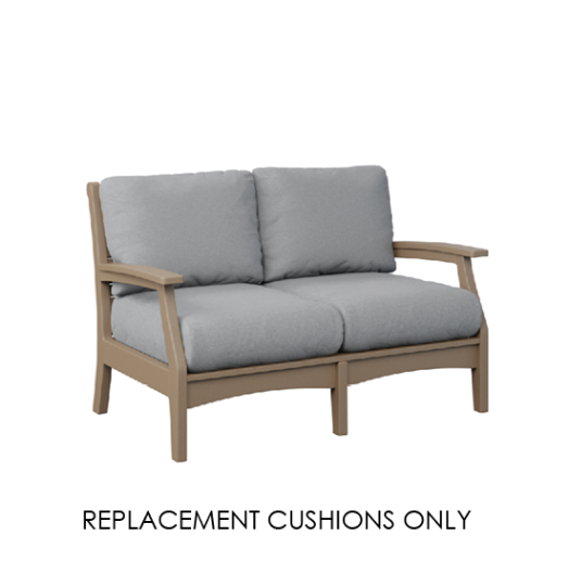 Berlin Gardens Classic Terrace Loveseat Replacement Cushions – Custom Sunbrella