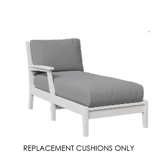 Berlin Gardens Classic Terrace Right Arm Chaise Replacement Cushion – Sunbrella Custom