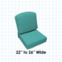 Cascadia Outdoor Cushions make custom outdoor patio furniture cushions for any style of patio furniture in Sunbrella Outdoor Fabrics