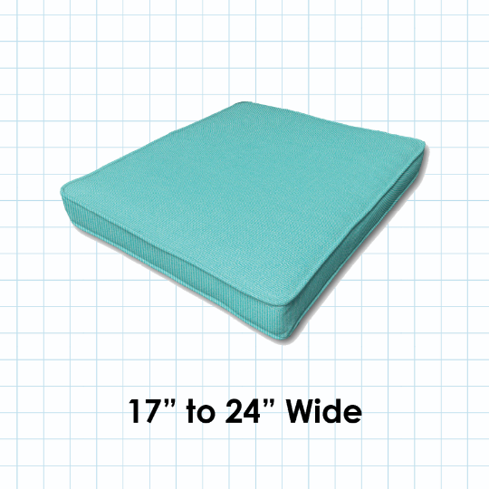 Boxed Double Piped Patio Chair Seat Pads or Cushions
