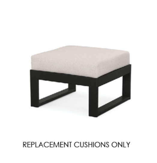 Custom Replacement Cushions for Polywood Edge Ottoman | 300+ Sunbrella Fabrics