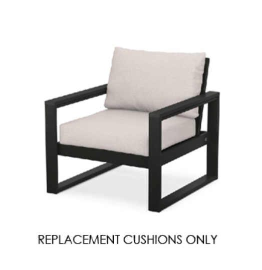 Custom Replacement Cushions for Polywood Edge Arm Chair | 300+ Sunbrella Fabrics