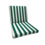 Sunbrella Mason Forrest Green Universal Patio Chair Cushion With Ties
