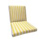 Sunbrella Sail Away Sunflower Universal Patio Chair Cushion With Ties