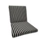 Sunbrella Shore Classic Universal Patio Chair Cushion With Ties