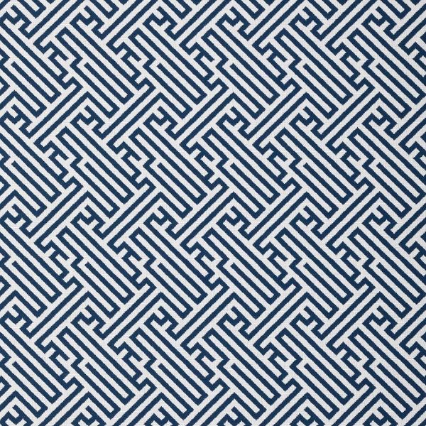 Outdura® Fabric Sample - Labyrinth Navy | USA-Made, Solution-Dyed Acrylic