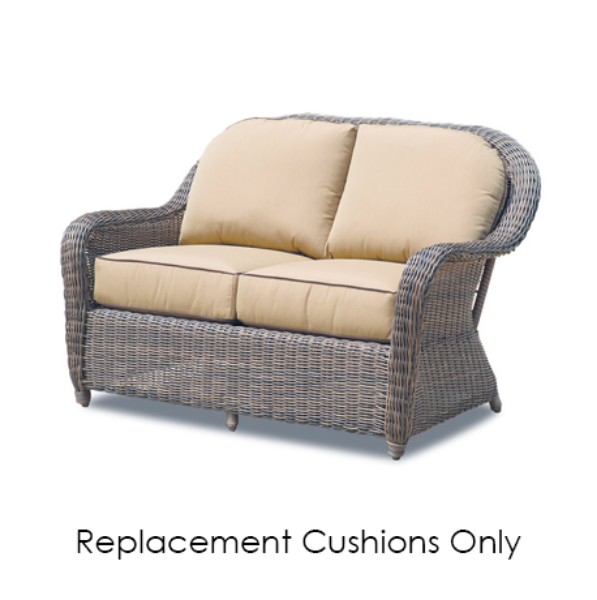 Erwin & Sons Barbados Collection Loveseat Replacement Cushions | All-Weather Wicker