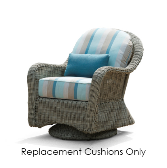 Erwin & Sons Barbados Collection Swivel Rocker Replacement Cushions | All-Weather Wicker