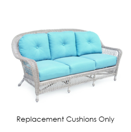 Erwin & Sons Windemere Wicker sofa Replacement Cushions | Sunbrella® Fabrics