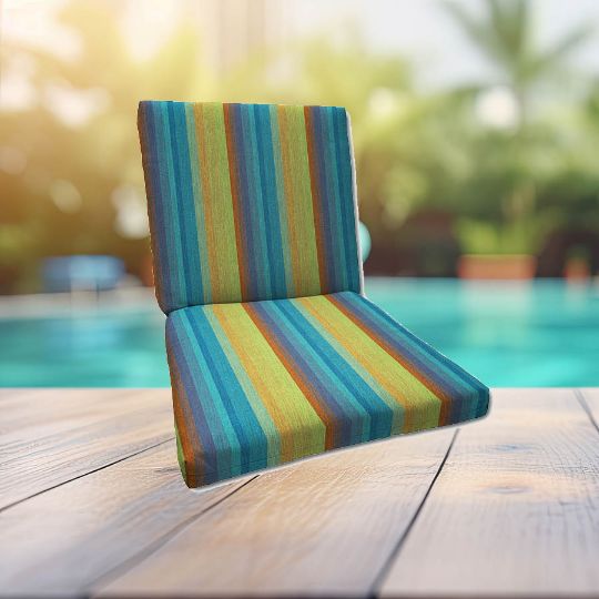 Sunbrella Astoria Lagoon Universal Patio Chair Cushion With Ties | Buy More and Save