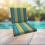 Sunbrella Astoria Lagoon Universal Patio Chair Cushion With Ties | Buy More and Save