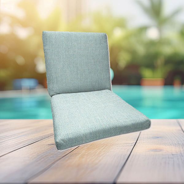 Sunbrella Bliss Dew Universal Patio Chair Cushion With Ties
