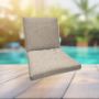 Sunbrella Bliss Sand Universal Patio Chair Cushion With Ties