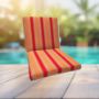 Sunbrella Bravada Salsa Universal Patio Chair Cushion With Ties