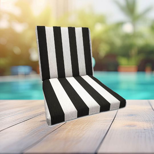 Sunbrella Cabana Classic Universal Patio Chair Cushion With Ties