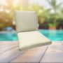 Sunbrella Canvas Birds Eye Universal Patio Chair Cushion With Ties