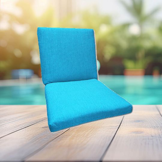 Sunbrella Canvas Cocoa Universal Patio Chair Cushion With Ties