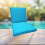 Sunbrella Canvas Cocoa Universal Patio Chair Cushion With Ties