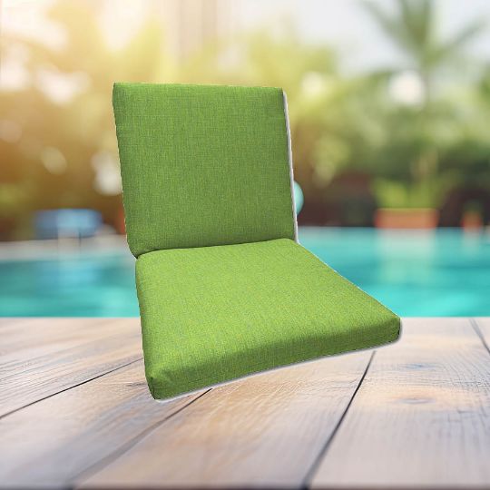 Sunbrella Canvas Gingko Universal Patio Chair Cushion With Ties
