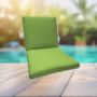 Sunbrella Canvas Gingko Universal Patio Chair Cushion With Ties