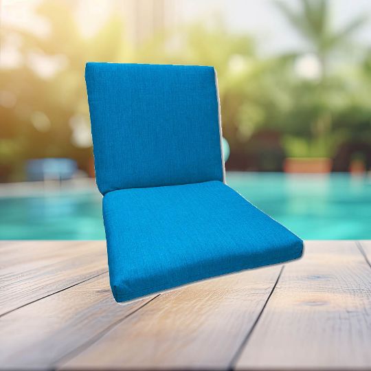 Sunbrella Canvas Pacific Universal Patio Chair Cushion With Ties