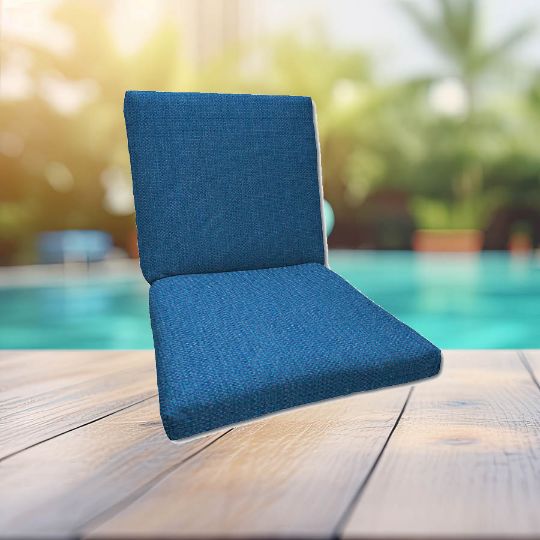 Sunbrella Canvas Regatta Universal Patio Chair Cushion With Ties