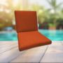 Sunbrella Canvas Regatta Universal Patio Chair Cushion With Ties