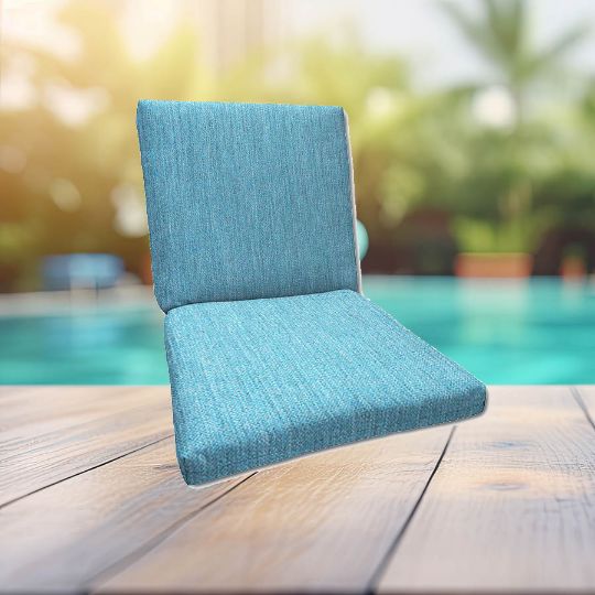 Sunbrella Cast Horizon Universal Patio Chair Cushion With Ties